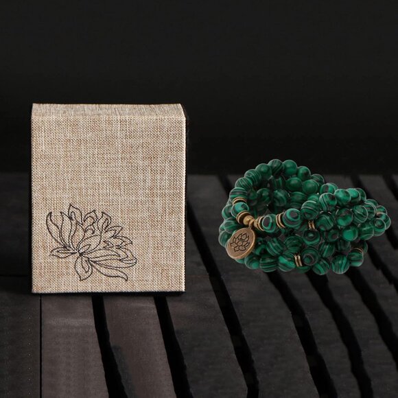 Mala Bead Necklace Yoga Meditation Gemstone 108 Prayer Beads for Women Men - Picture 3 of 7